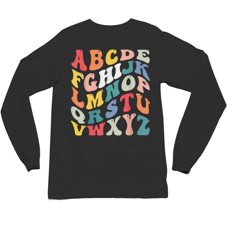 Alphabet Hi Back To School ABC Pre K Kindergarten Teacher Unisex Long Sleeve T-Shirt, trending gift Alphabet Hi Back To School ABC Pre K Kindergarten Teacher Unisex Long Sleeve T-Shirt, trending gift