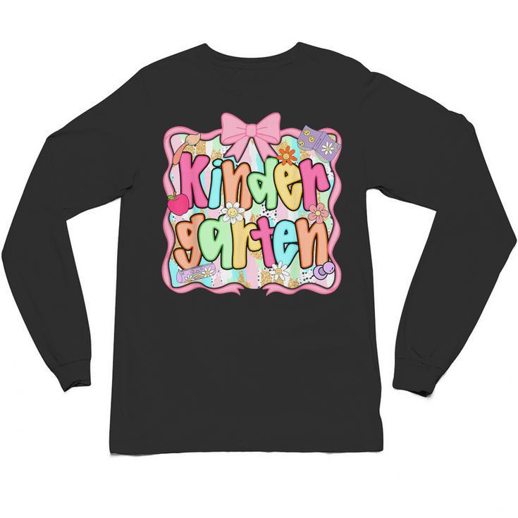 Back To School Kindergarten Preppy Teacher Girl Unisex Long Sleeve T-Shirt