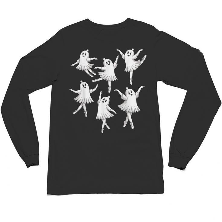 Ballet Ghost Dancer Spooky Dance Teacher Halloween Costume Unisex Long Sleeve T-Shirt