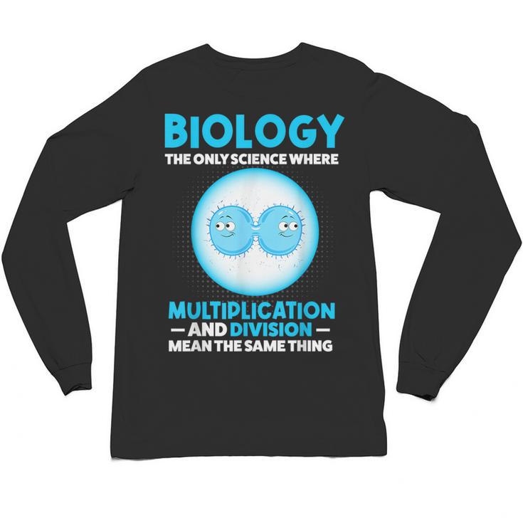 Biology Facts Science Teacher Student Biologist Unisex Long Sleeve T-Shirt
