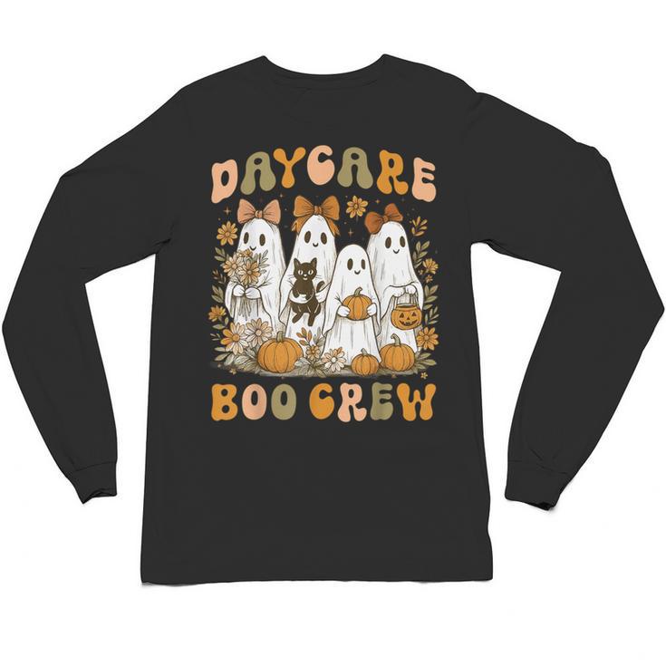 Boo Crew Daycare Teacher Matching Halloween Costume Ghost Unisex Long Sleeve T-Shirt