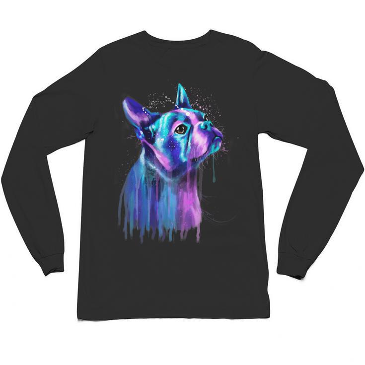 Boston Terrier Dog For a Boston Terrier Mom Unisex Long Sleeve T-Shirt