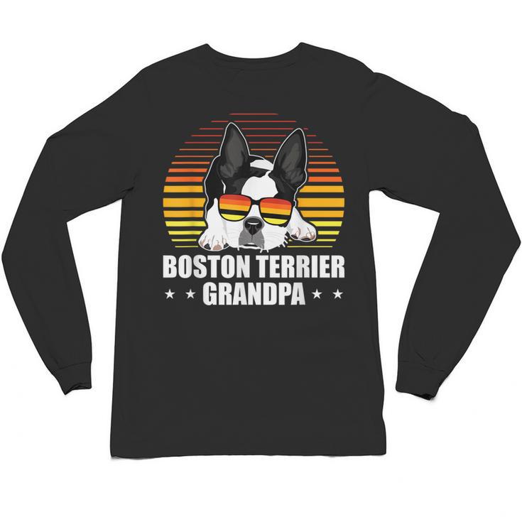 Boston Terrier Grandpa Dog Owner Boston Terrier Unisex Long Sleeve T-Shirt