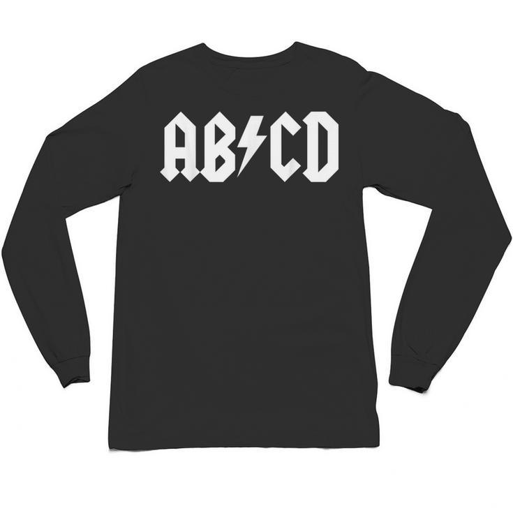 Boys Girls Teachers ABCD Rock Graphic Back To School Unisex Long Sleeve T-Shirt