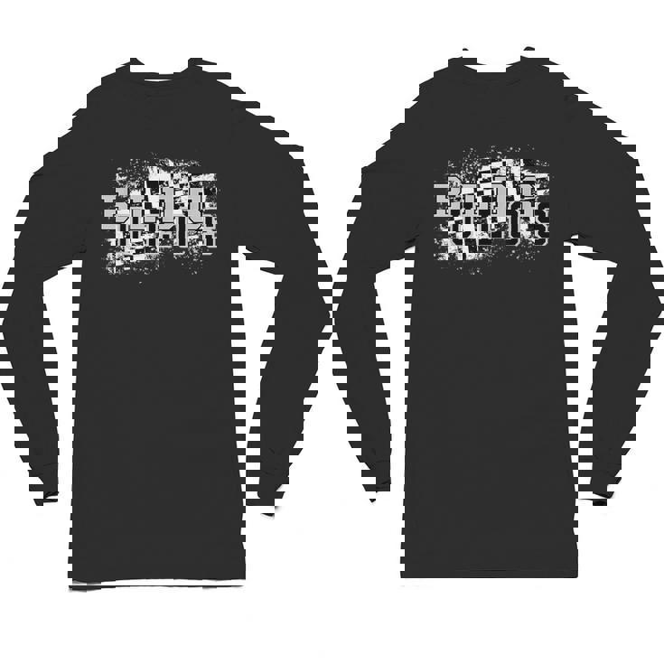 Bulldogs School Spirit Bulldog Pride Checkered Teacher Unisex Long Sleeve T-Shirt