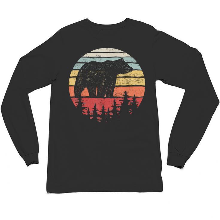 Catch Some Rays Vintage Retro Grizzly Bear Unisex Long Sleeve T-Shirt