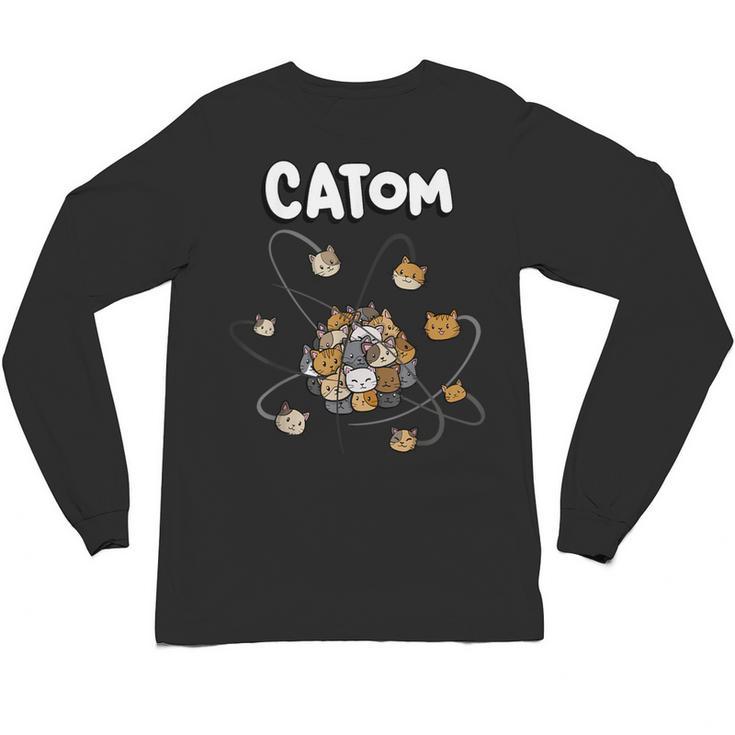 Catom Science Teacher Chemistry Lover Physics School Cat Unisex Long Sleeve T-Shirt