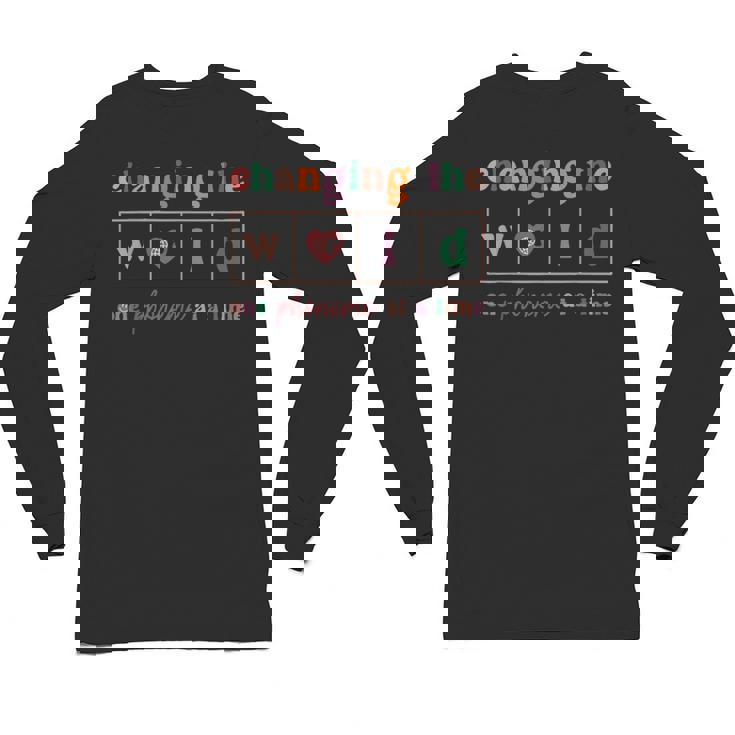 Changing The World One Phoneme At a Time Phonics Teacher Men Women Girls Kids Unisex Long Sleeve T-Shirt