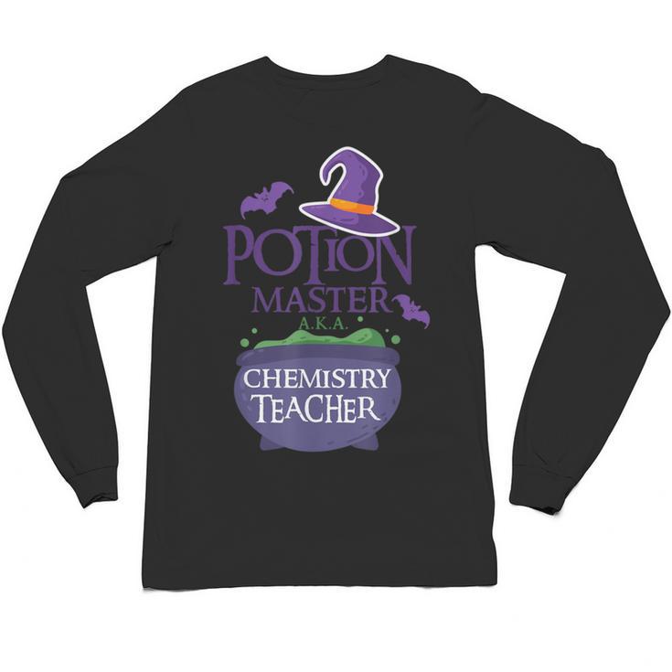 Chemistry Teacher Halloween Shirt School POTION MASTER Unisex Long Sleeve T-Shirt