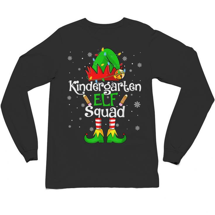 Christmas Kindergarten Elf Squad Teacher Student Unisex Long Sleeve T-Shirt