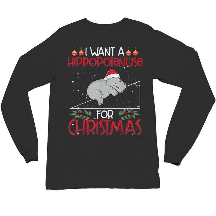 Christmas Math Teacher Hypotenuse Math Hippotenuse Men Women Unisex Long Sleeve T-Shirt