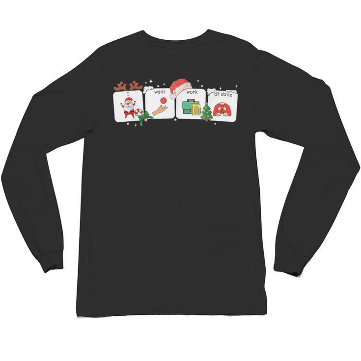 Christmas Santa Special Education SPED Teacher Xmas PJ Unisex Long Sleeve T-Shirt