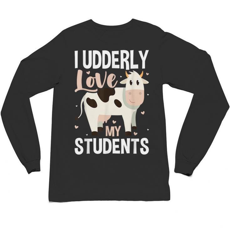 Cow Teacher Lover Unisex Long Sleeve T-Shirt
