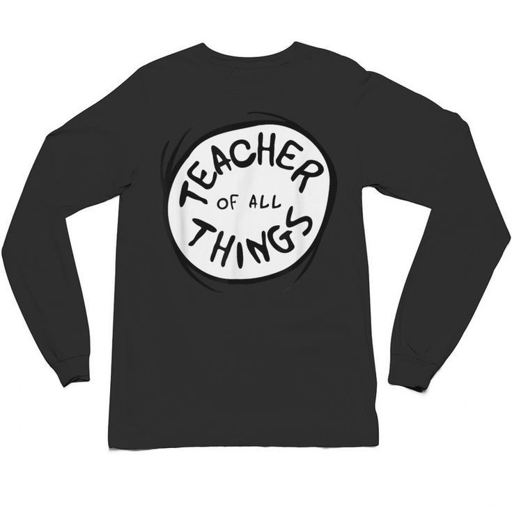 Dr Seuss Teacher Of All Things Red Emblem Unisex Long Sleeve T-Shirt