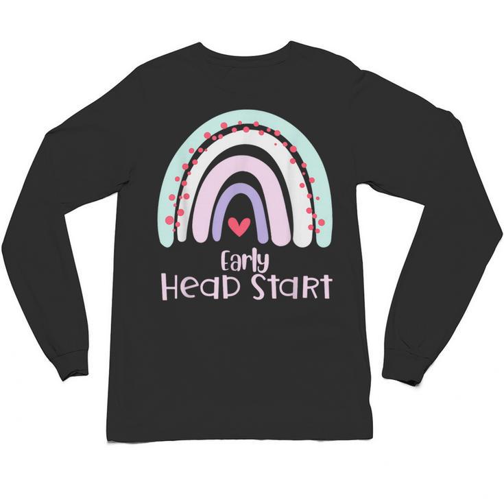 Early Headstart Cute Retro Rainbow Teachers Unisex Long Sleeve T-Shirt