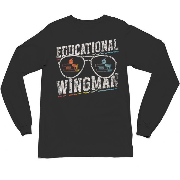 Educational Wingman Assisting Teacher Teaching Assistant Unisex Long Sleeve T-Shirt