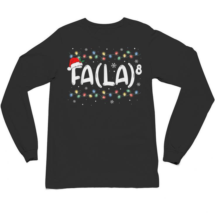 FA LA8 Christmas Santa Fa La Math Teacher Men Women Unisex Long Sleeve T-Shirt