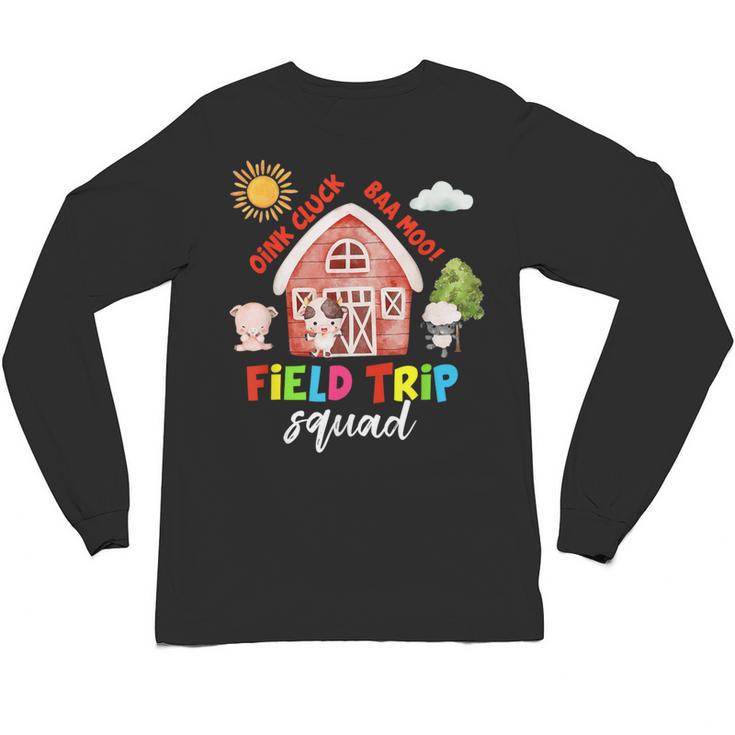 Farm Field Trip Squad Field Day 2025 Teachers Students Unisex Long Sleeve T-Shirt