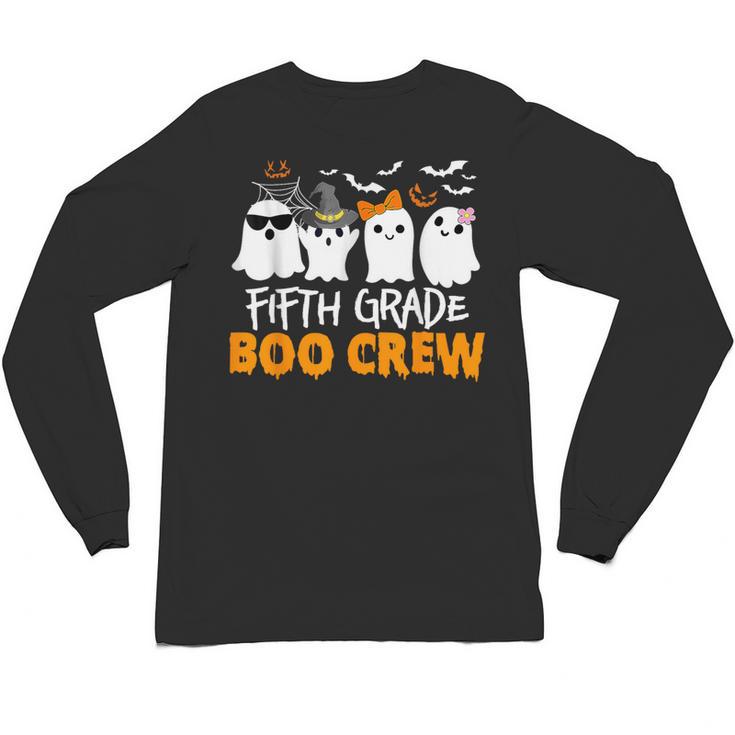 Fifth Grade Boo Crew Halloween Teacher Costume Unisex Long Sleeve T-Shirt