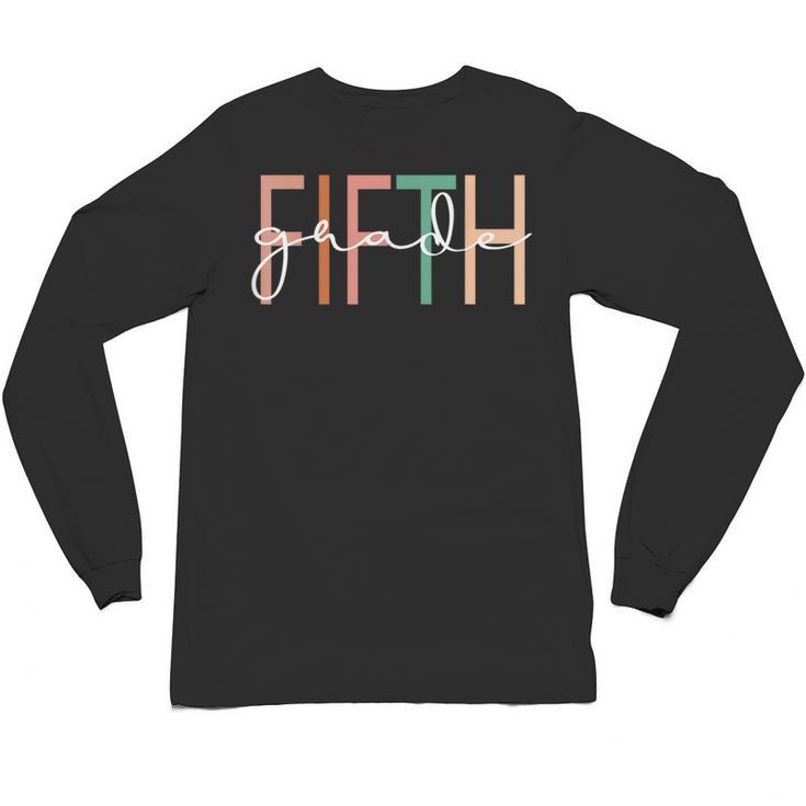 Fifth Grade Girls Boys Teacher Team 5th Grade Squad Unisex Long Sleeve T-Shirt