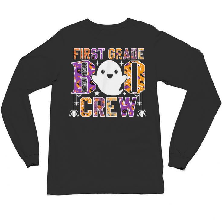First Grade Boo Crew Teacher Student Halloween Costume Unisex Long Sleeve T-Shirt, trending gift First Grade Boo Crew Teacher Student Halloween Costume Unisex Long Sleeve T-Shirt, trending gift