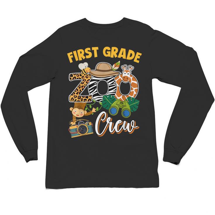 First Grade Zoo Field Trip Squad Matching Teacher Students Unisex Long Sleeve T-Shirt