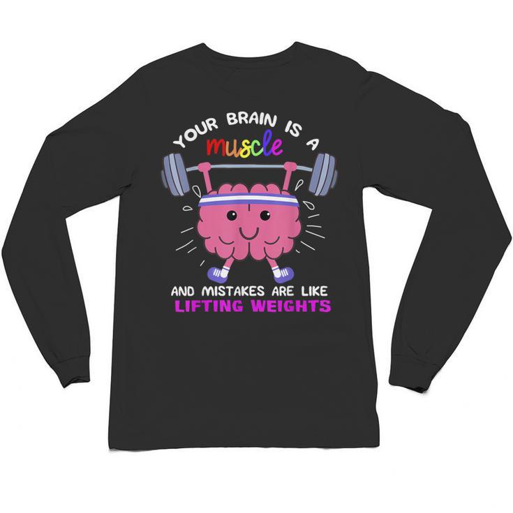 Growth Mindset Teacher Shirt Inspirational Shirts Unisex Long Sleeve T-Shirt