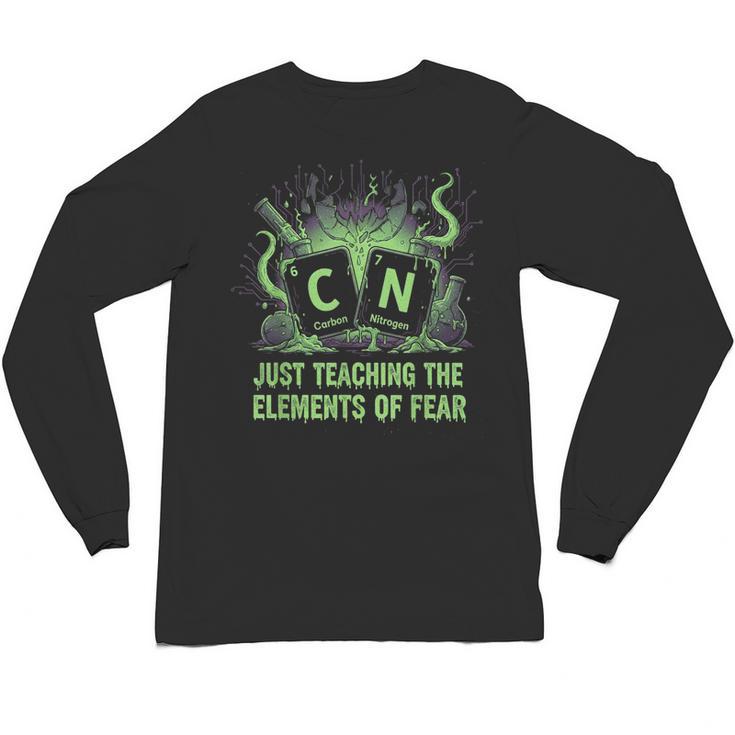 Halloween 67 Meme Science Chemistry Teacher Periodic Table Unisex Long Sleeve T-Shirt