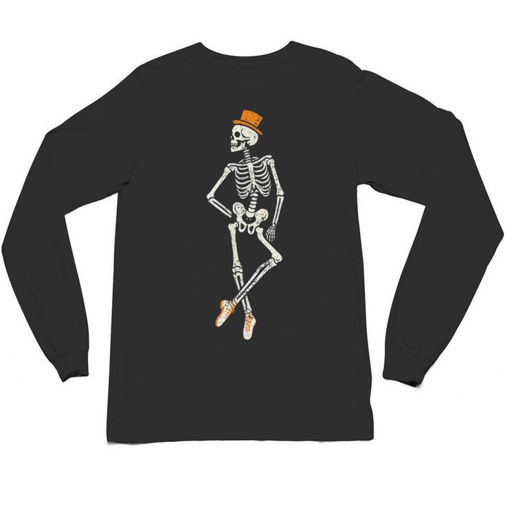 Halloween Skeleton Tap Dance Ballet Dance Teacher Unisex Long Sleeve T-Shirt