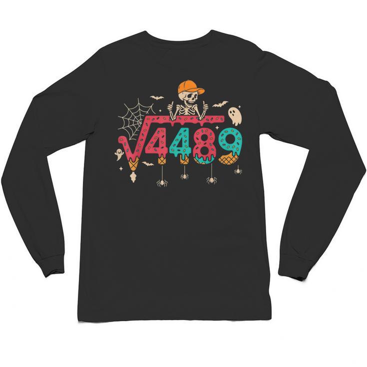 HUGvyn Square Root 4489 Math Teacher 67 Meme Halloween Unisex Long Sleeve T-Shirt