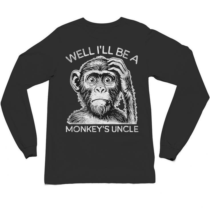 Well I'Ll Be a Monkey's Uncle Teacher And Student Unisex Long Sleeve T-Shirt