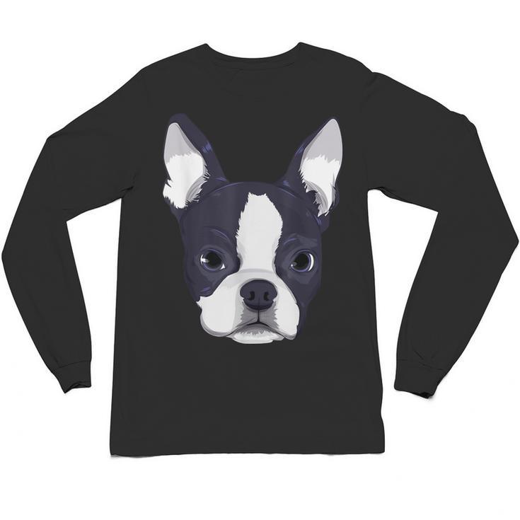 Kids Boston Terrier Dog For Women And Girls Unisex Long Sleeve T-Shirt