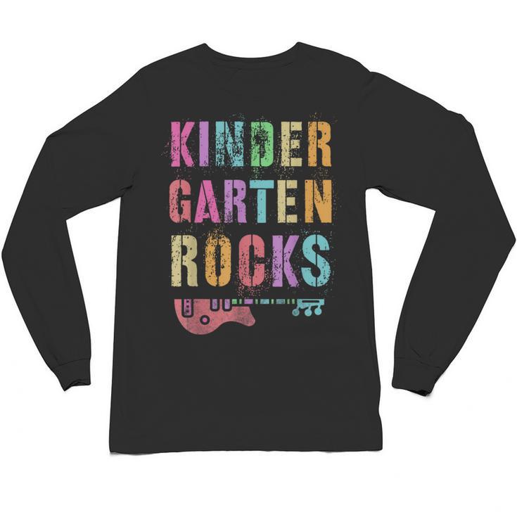 KINDERGARTEN ROCKS Teacher Crew Rock Star Kinder Team Unisex Long Sleeve T-Shirt