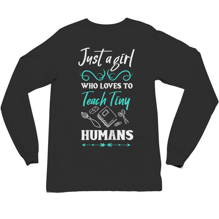 Kindergarten Teacher Shirt Humor Preschool Teacher Unisex Long Sleeve T-Shirt