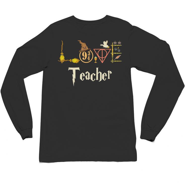 Love Teacher Wizards Back To School Halloween Unisex Long Sleeve T-Shirt