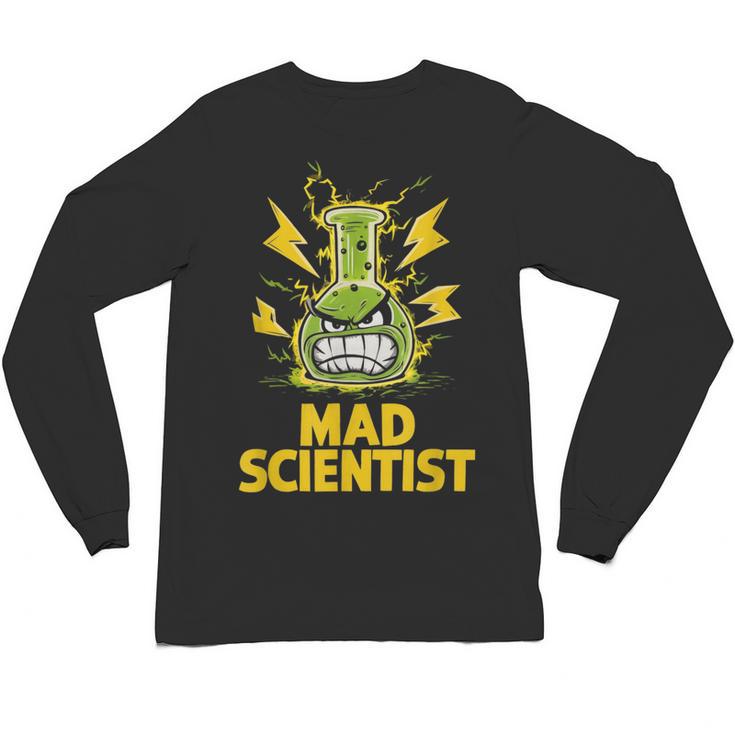 Mad Scientist Kids Youth Adult Science Teacher Chemistry Unisex Long Sleeve T-Shirt