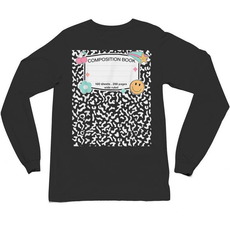 Matching Group Halloween Teacher Composition Book Notebook Unisex Long Sleeve T-Shirt