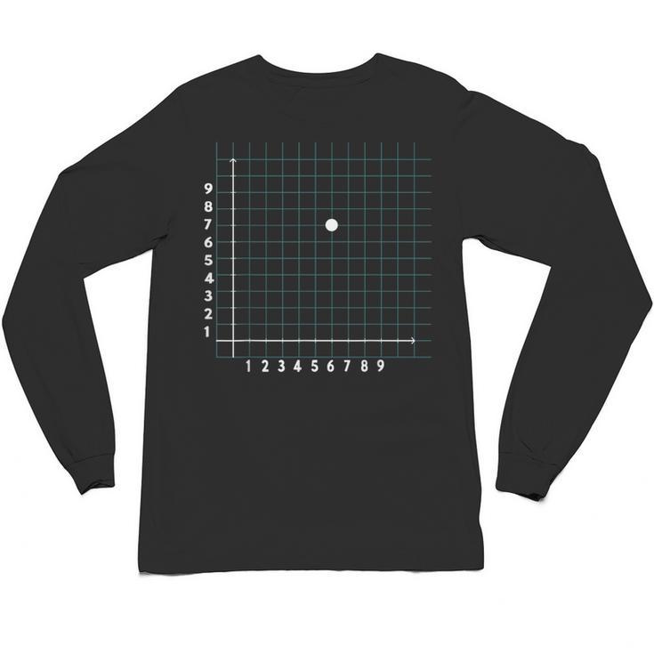 Math Teacher 67 Cartesian Grid Point Humor Unisex Long Sleeve T-Shirt