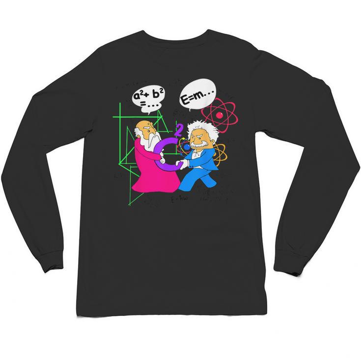 Nerdy Pythagoras Fighting Over C Squared Math Teacher Unisex Long Sleeve T-Shirt, trending gift Nerdy Pythagoras Fighting Over C Squared Math Teacher Unisex Long Sleeve T-Shirt, trending gift