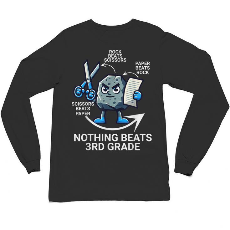 Nothing Beats 3rd Grade Back To School Kids Teachers Unisex Long Sleeve T-Shirt