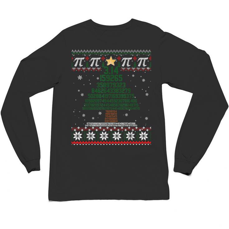 Pi Tree Christmas Math Teacher Ugly Sweater Men Women Kids Unisex Long Sleeve T-Shirt