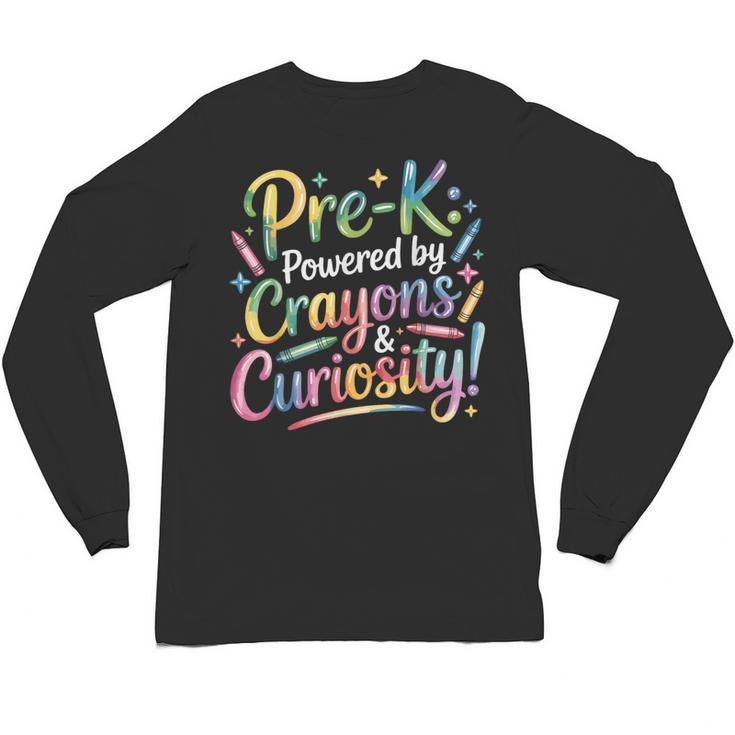 Pre-K Crayons & Curiosity Preschool Teachers Life Tie Dye Unisex Long Sleeve T-Shirt