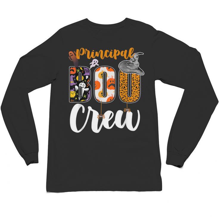 Principal Boo Crew Ghost Halloween Teachers School Matching Unisex Long Sleeve T-Shirt