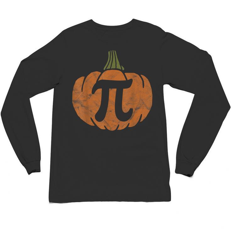 Pumpkin Pi Math Teacher Halloween Thanksgiving Day Costume Men Women Kids Unisex Long Sleeve T-Shirt