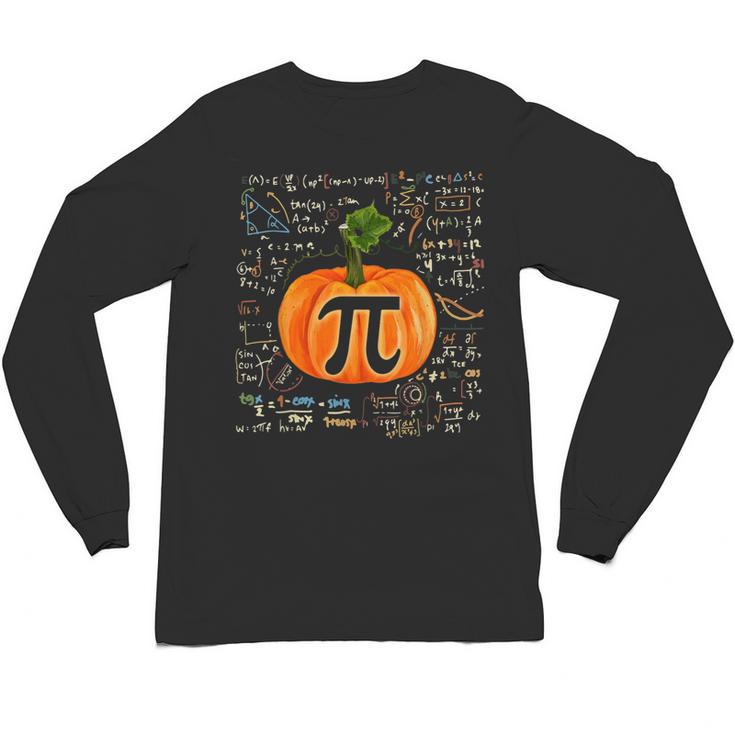 Pumpkin Pi Math Teacher Halloween Pumpkin Pi Unisex Long Sleeve T-Shirt