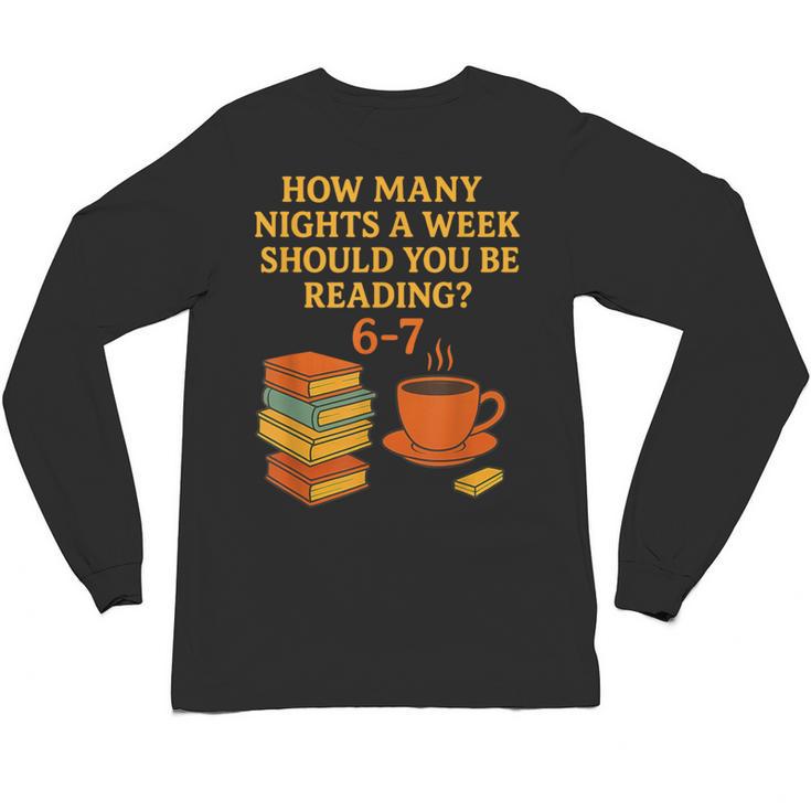 Reading 67 Meme English Teacher 6 7 Book Lover Humor Unisex Long Sleeve T-Shirt