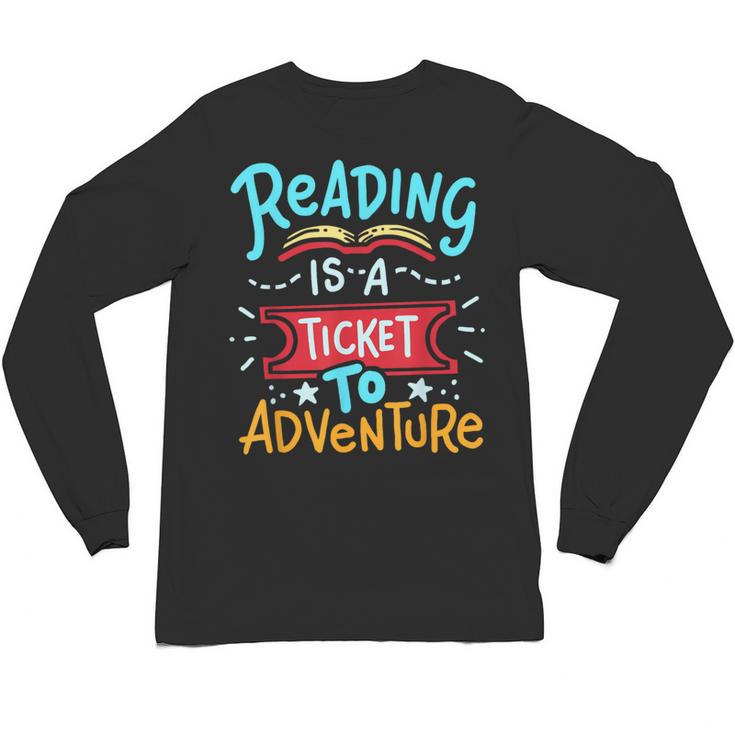 Reading Adventure Library Student Teacher Book Unisex Long Sleeve T-Shirt