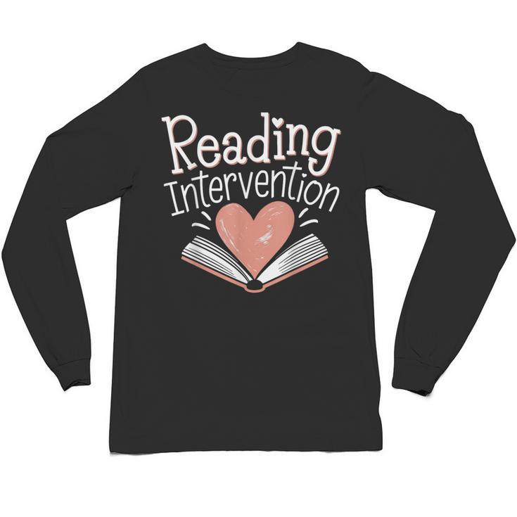 Reading Intervention Teacher Unisex Long Sleeve T-Shirt