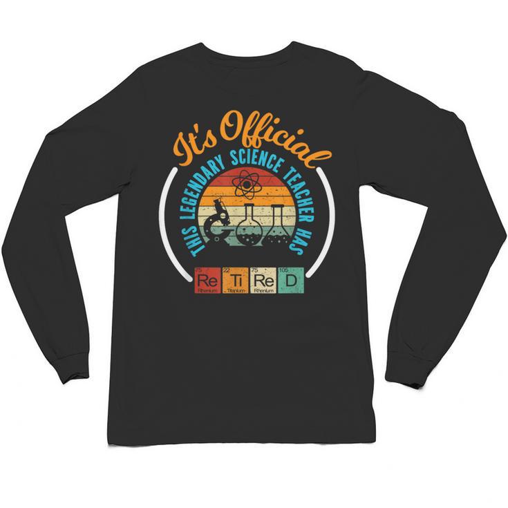 Retiring Science Teacher Retirement Unisex Long Sleeve T-Shirt
