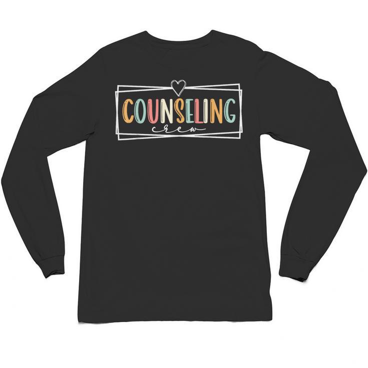 Retro Counseling Crew Counselor Teacher Appreciation Unisex Long Sleeve T-Shirt